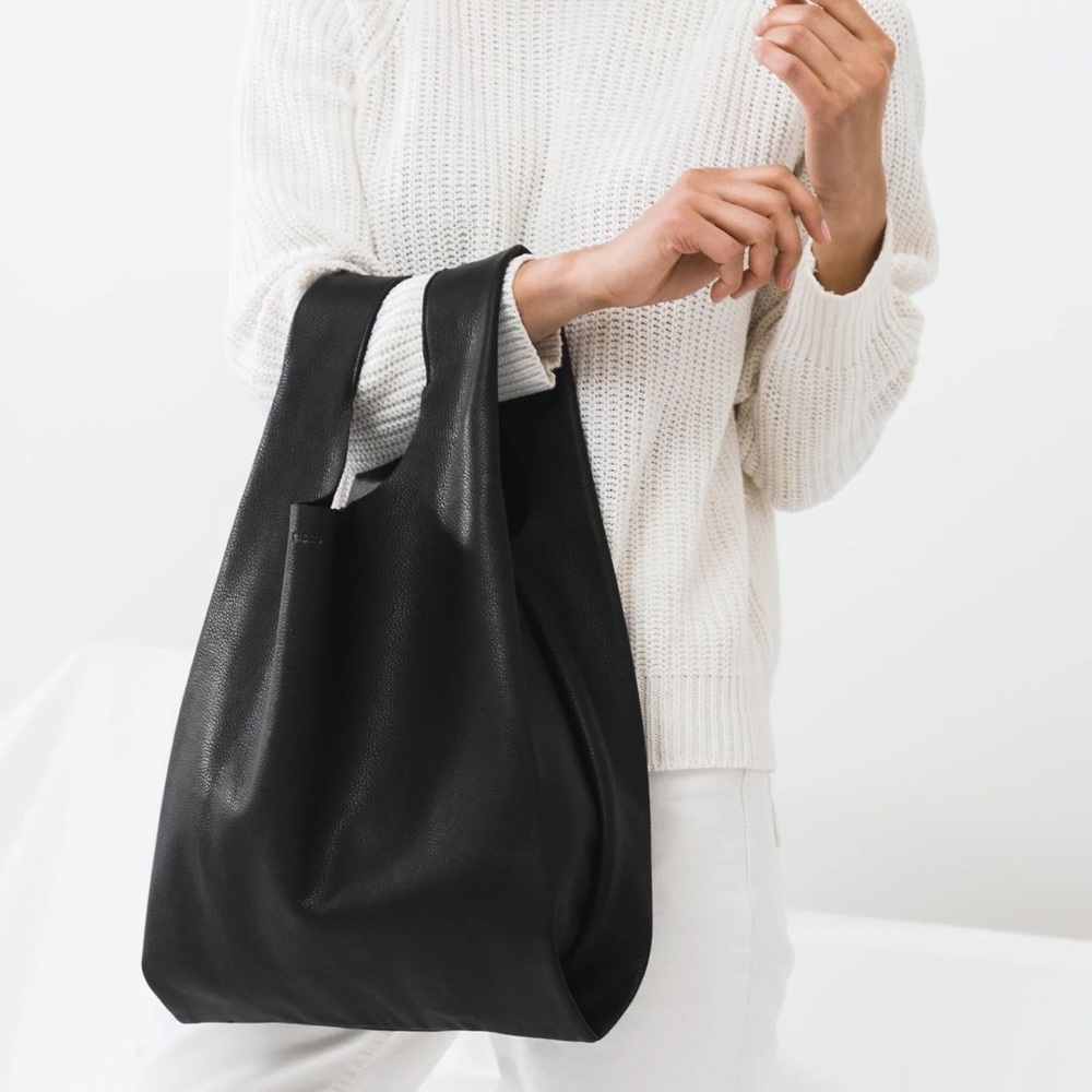 Baggu Leather Shopper Tote